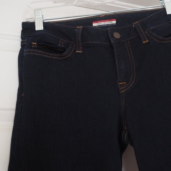 Tommy Hilfiger Women's Dark Blue Crop Skinny Jeans Size 4 - Picture 3 of 10